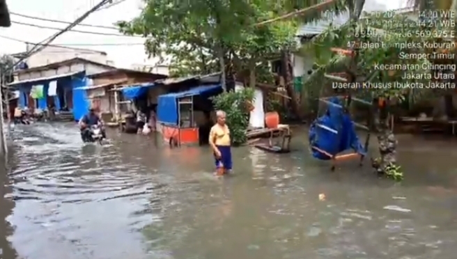21 Ruas Jalan di Jakarta Terendam Banjir, 15 Diantaranya Wilayah Jakut