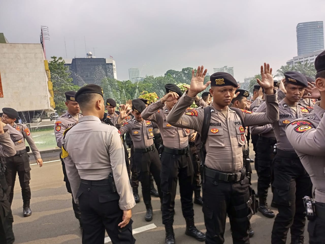 Polri Siapkan 4.716 Personil, Amankan Obyek Vital di Wilayah Jakarta Pusat