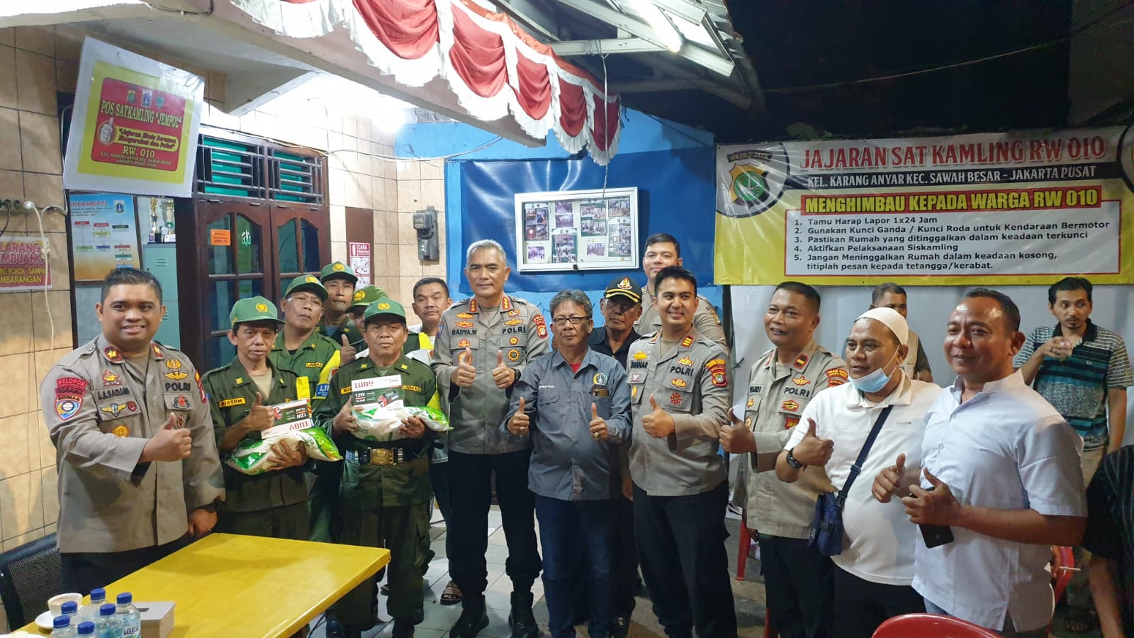 Program Halo Polisi, Dirbinmas Polda Metro Jaya, sambangi Pos Kamling RW 010  Karang Anyar, Jakarta Pusat