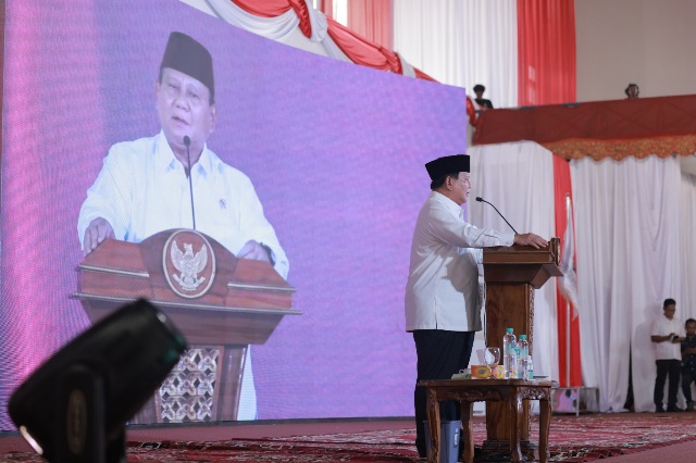 Hadiri Rakernas APDESI, Prabowo Berpesan agar Para Kades Mengabdi untuk Rakyat