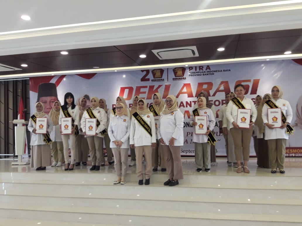 Perempuan Beraksi, Bersatu untuk Prabowo, PD PIRA Provinsi Banten Siap Bertarung