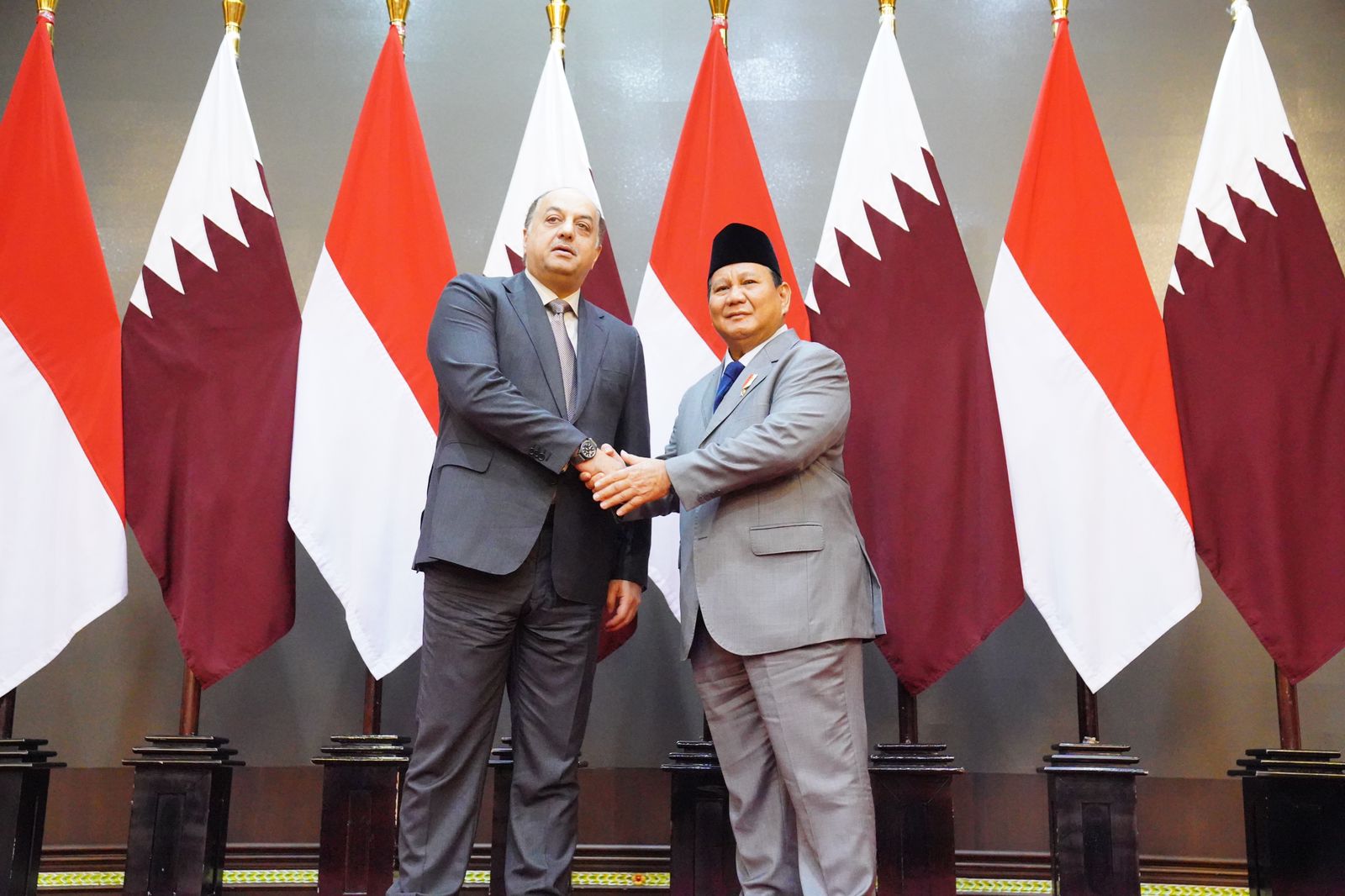 Tiba dari Singapura, Prabowo Langsung Terima Kunjungan Wakil PM/Menhan Qatar di Jakarta