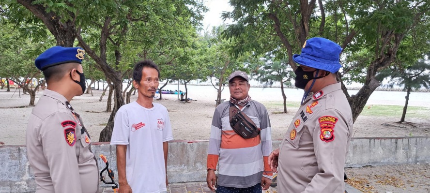 Antisipasi Guantibmas, Sat Polair Polres Kepulauan Seribu Sambangi Pulau Untung Jawa
