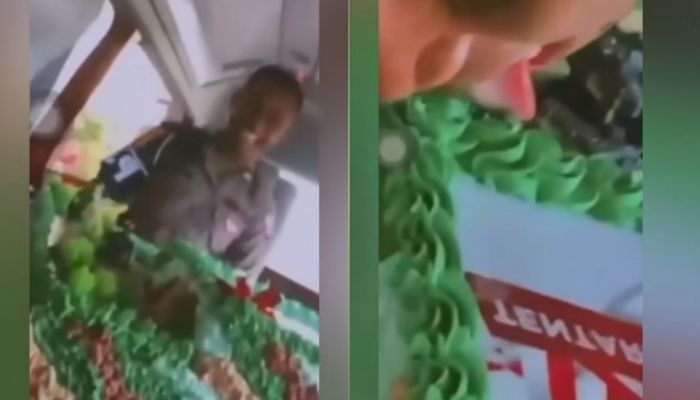 Viral Video Polantas Jilat Kue Ultah TNI Sambil Mengejek