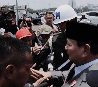 Warga Jakarta Doakan Prabowo Jadi Presiden: Semangat, Pak Prabowo Jadi Pak!
