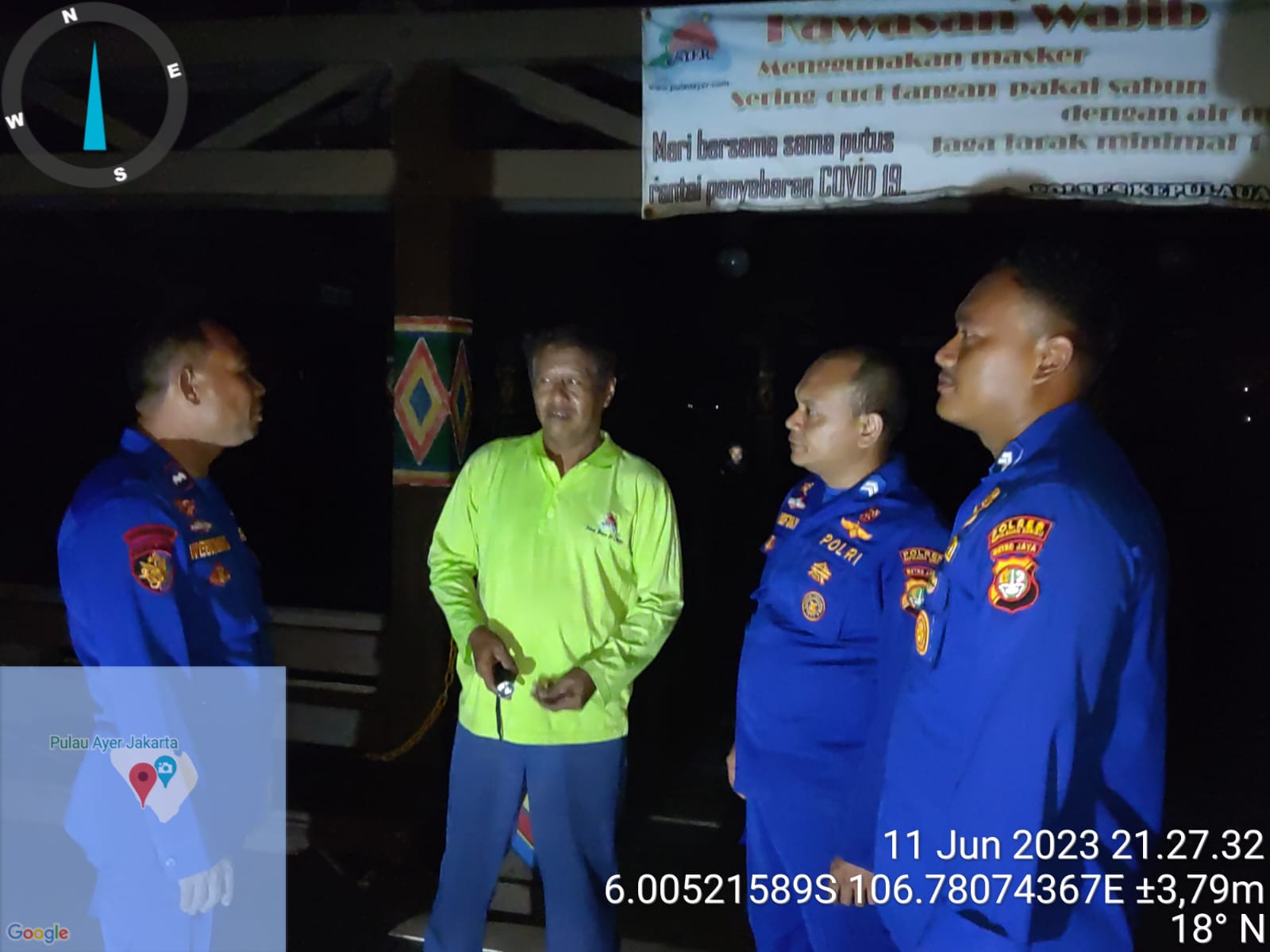 Polair Polres Kepulauan Seribu Terus Patroli dan Sambangi Penjaga Pulau Ayer untuk Meningkatkan Keamanan Perairan