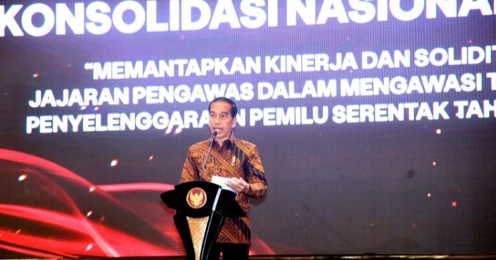 Presiden Jokowi Sampaikan 4 Arahan Saat Konsolidasi Nasional Bawaslu