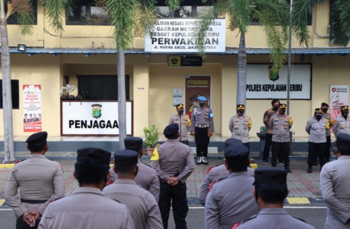 200 Personil Polres Kepulauan Seribu Gelar Apel Pengamanan Guna Antisipasi Perayaan Malam Pergantian Tahun