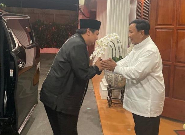 Pasca Bertemu Jokowi, Prabowo Lanjut Silaturahmi Lebaran dengan Aburizal Bakrie dan Airlangga Hartarto