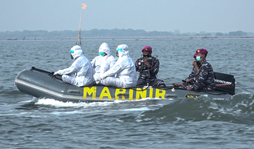 Tampil Beda, Gunakan Operasi Amfibi Yontaifib 1 Marinir Gelar Serbuan Vaksin Dari Laut