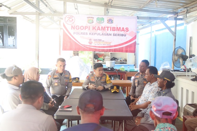 Ngopi Kamtibmas di Pulau Tidung, Kapolres Kepulauan Seribu Ajak Warga Jaga Jakarta+ dan Waspada 3C