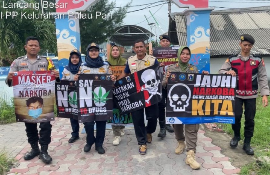 Aksi Daerah P4GN Digelar di Pulau Lancang: Kolaborasi Lintas Instansi Perangi Narkoba