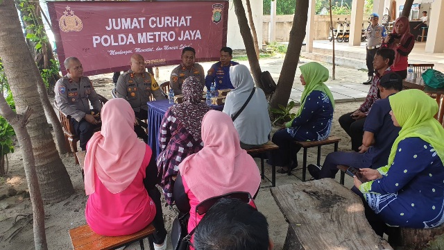 Kapolres Kepulauan Seribu Gelar Jumat Curhat di Pulau Lancang