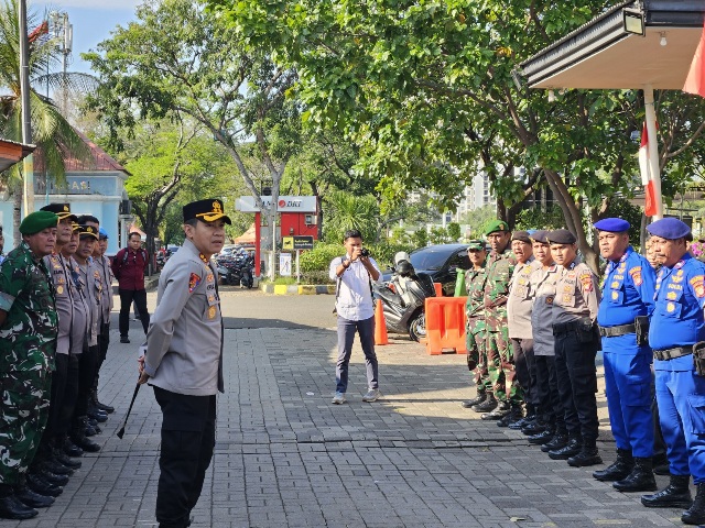 Polres Kepulauan Seribu Gelar Apel Pengamanan dan Penyekatan Antisipasi Pelajar Ikut Aksi Unjuk Rasa di DPR RI dan Patung Kuda