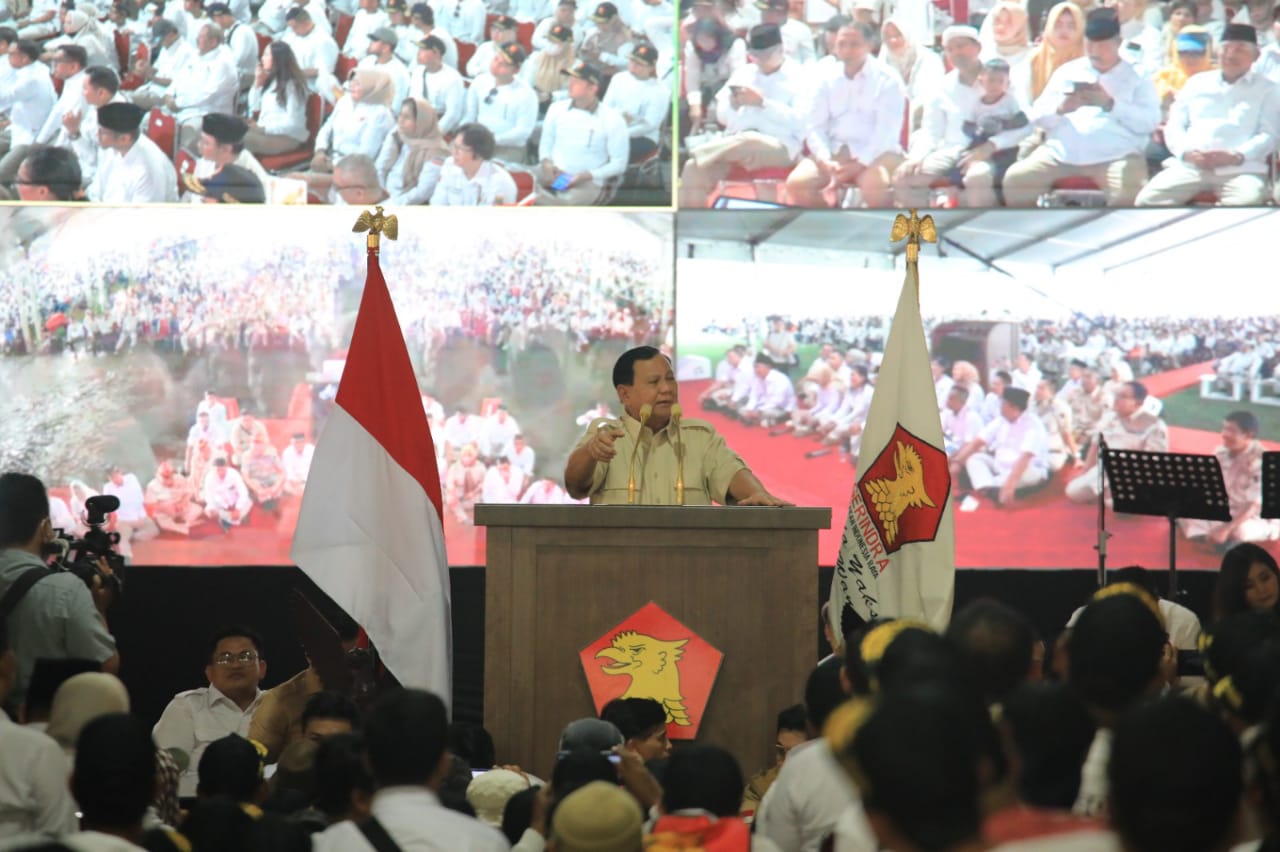 Prabowo ke Kader Gerindra: Apa yang di Hati Kita, Kita Perjuangkan